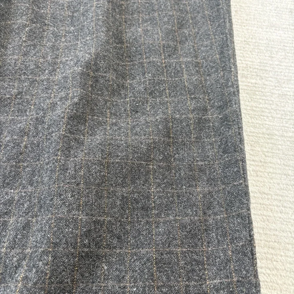 VTG 90s Tommy Hilfiger Pants Mens 34x28 Gray Pleated Wool Preppy Cuff Academia